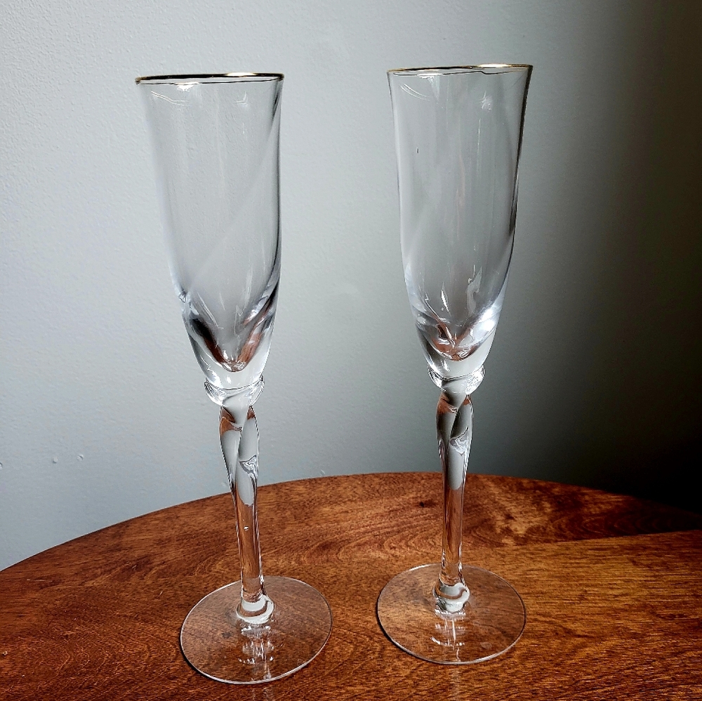 Bride and Groom Champaigne Glass